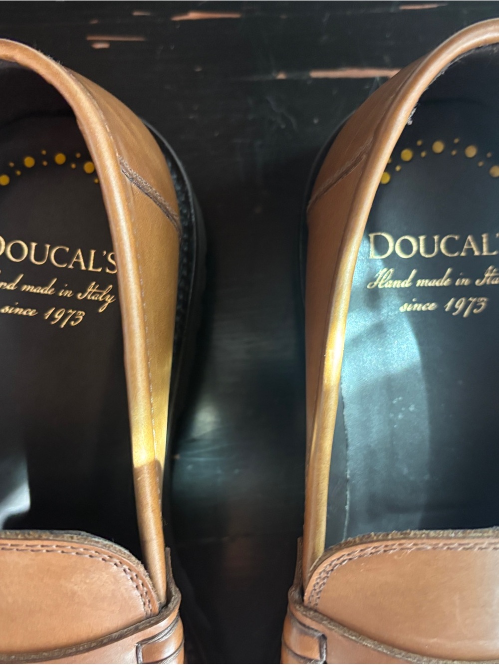 Doucal’s camel leather Penny loafers - Picture 4 of 8